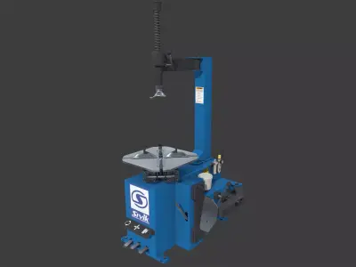Tire Changer Machine Low-poly 3D model