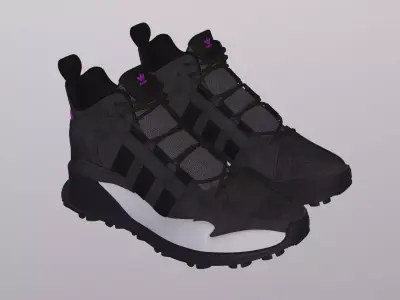 ADIDAS WINTER BOOST SHOES PBR Low-poly 3D model