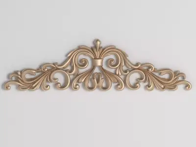 3D model decor carved 3D print model