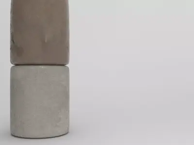 Aha Umbrella Stand Low-poly 3D model