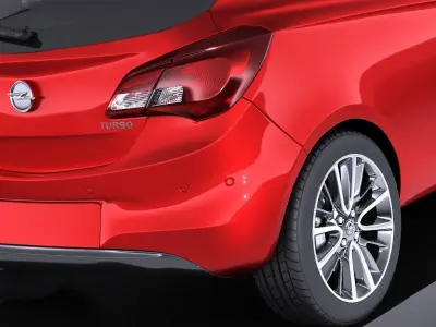 Opel Corsa 3-door 2017 VRAY 3D model