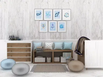 Baby boy room 3D model