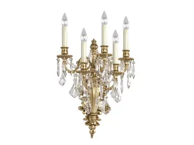 Crystal Wall Sconce Zanaboni 3D model