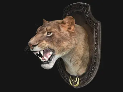 LIon Trophy 3D model