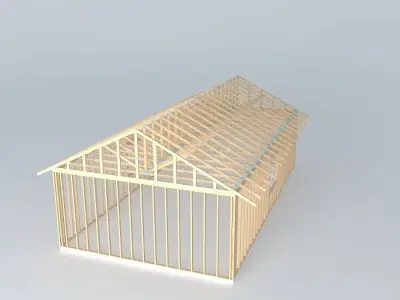 Framed House Free 3D model