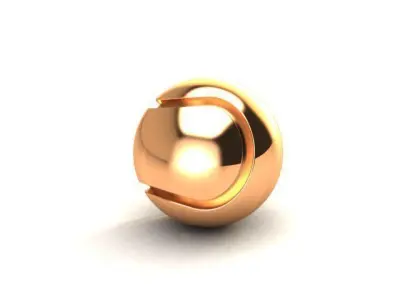 Tennis ball pendant 3D print model