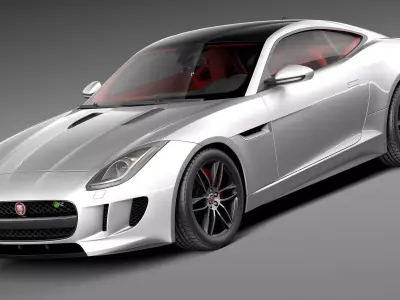 Jaguar F-Type R Coupe 2015 3D model