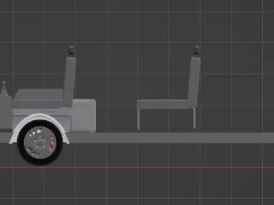 Mitsubishi L300 Inner and Outer Half 3d drawing 3D model