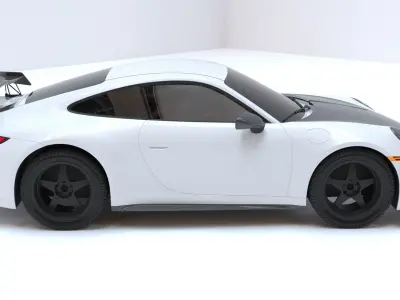 911 GT3 2021 Model HQ Carbon Pack 3D model