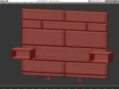 Headboard Premium 3d model Low-poly 3D model 2