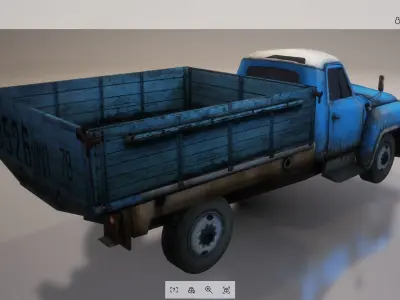 Vehicle - Truck 02 Low-poly 3D model