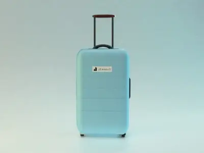 Suitcase on wheels 3D model