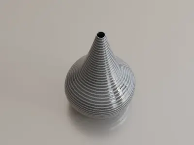 Earthenware jug 09 3D model
