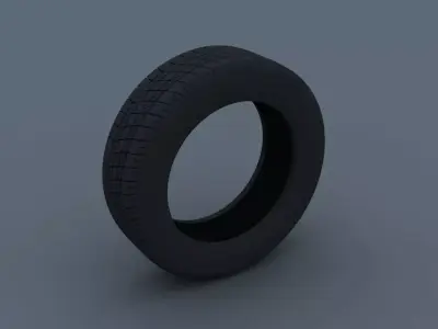 Car tire 3D model