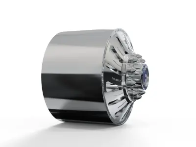 FRONT forgiato Turbinata DURO DUALLY WHEEL 3D print model