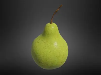 Pear fruit Low-poly 3D model