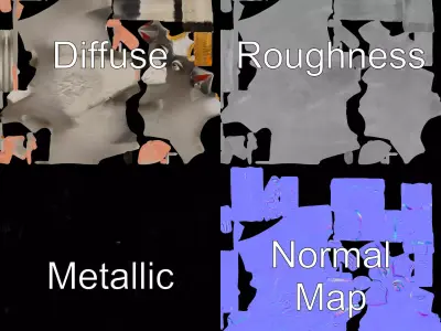 Playful Goat Character model pack Low-poly 3D model