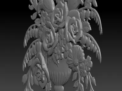 Composizione floreale 3D model