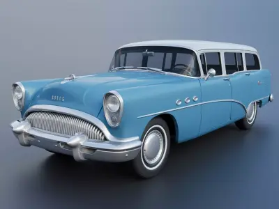 Buick Special Estate Wagon 1954 3D print model