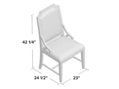 Boyles Back Parsons Chair 3D model