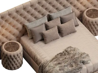 BED VOGUE MAXI LETTO DV HOME COLLECTION 3D model