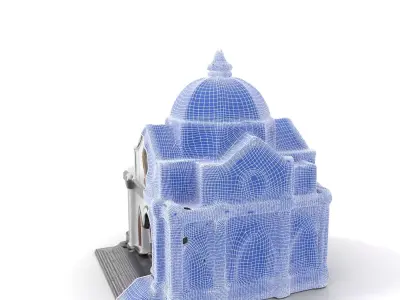 Classic Cathedral Architecture model pack Low-poly 3D model