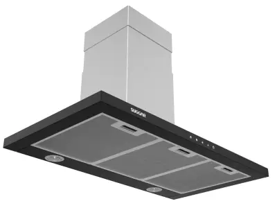 Suggar Granada Slim Touch 90cm Stainless Steel 3D model