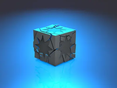 Old Magic cube Free 3D model