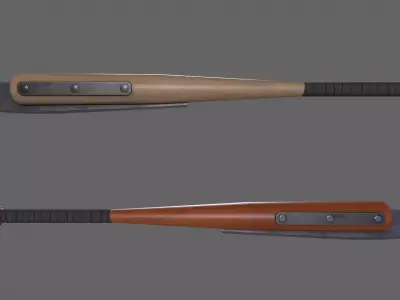 PBR Baseball Bat Weapon V3 Low-poly 3D model