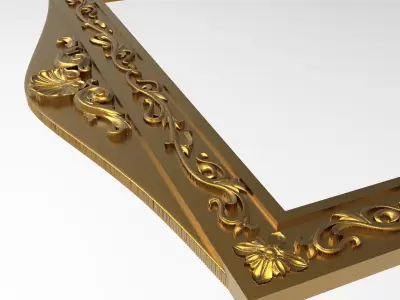 Carved Picture Frame 3D model buy