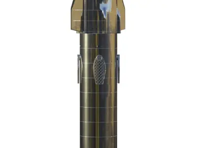 Starship and Super Heavy booster SpaceX 3D model