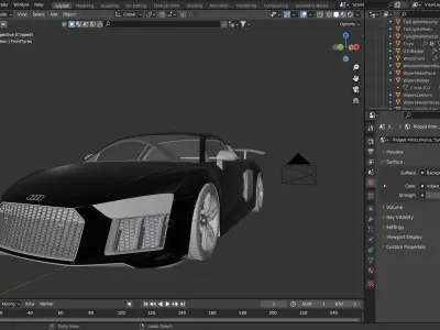Audi R8 V10 3D model from CGTrader
