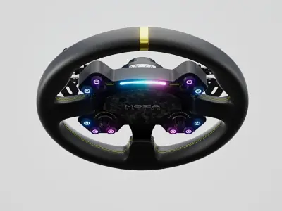 MOZA RS V2 STEERING WHEEL 3D model