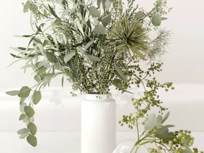Green Bouquet 3D model
