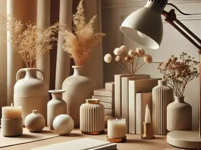 Beige Set Low-poly 3D model