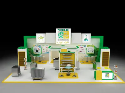 Booth Exhibition Stand a297 3D model