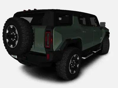 GMC Hummer EV 2023 SUV Gameready Low-poly 3D model