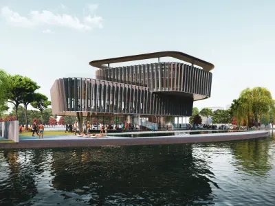 ClubHouse - Multifunctional building 3D model