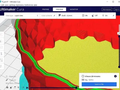 succulent flower pot 3D print model