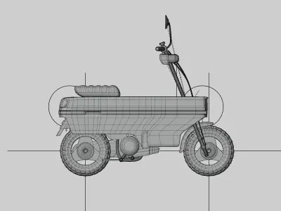 Honda Motocompo - Motorcycle Vehicle 3D model 3D model