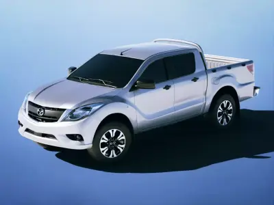 Mazda BT50 2016 Low-poly 3D model
