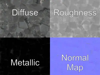 Ancient Stone Obelisk with Inscriptions Model Pack Low-poly 3D model