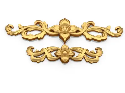 Classic decor ornament 134 3D model