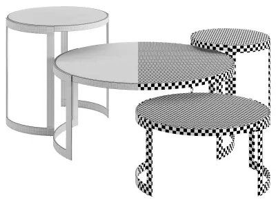 ENDI ANYA GLASS 2021 COFFEE TABLE 3D model