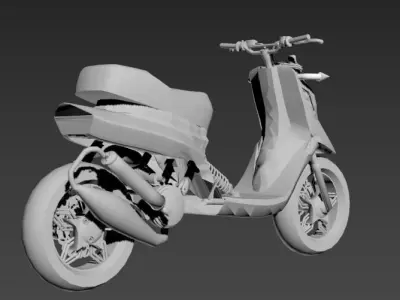 spitro RX police cop scooter 3D print model