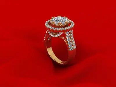 Woman Wedding Ring 177 3D print model