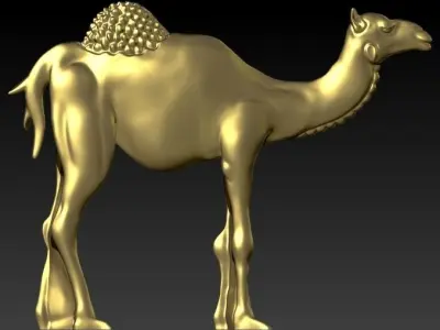 Camel Pendant Necklace Charm Bracelet Jewelry 3D print model