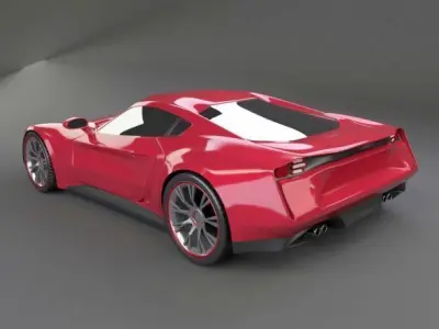 Pantherox sports car concept 3D model