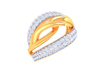 Diamond Ring 3D print model 5