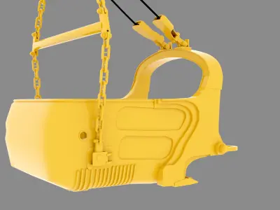 Dragline Bucket 3D Model 3D model